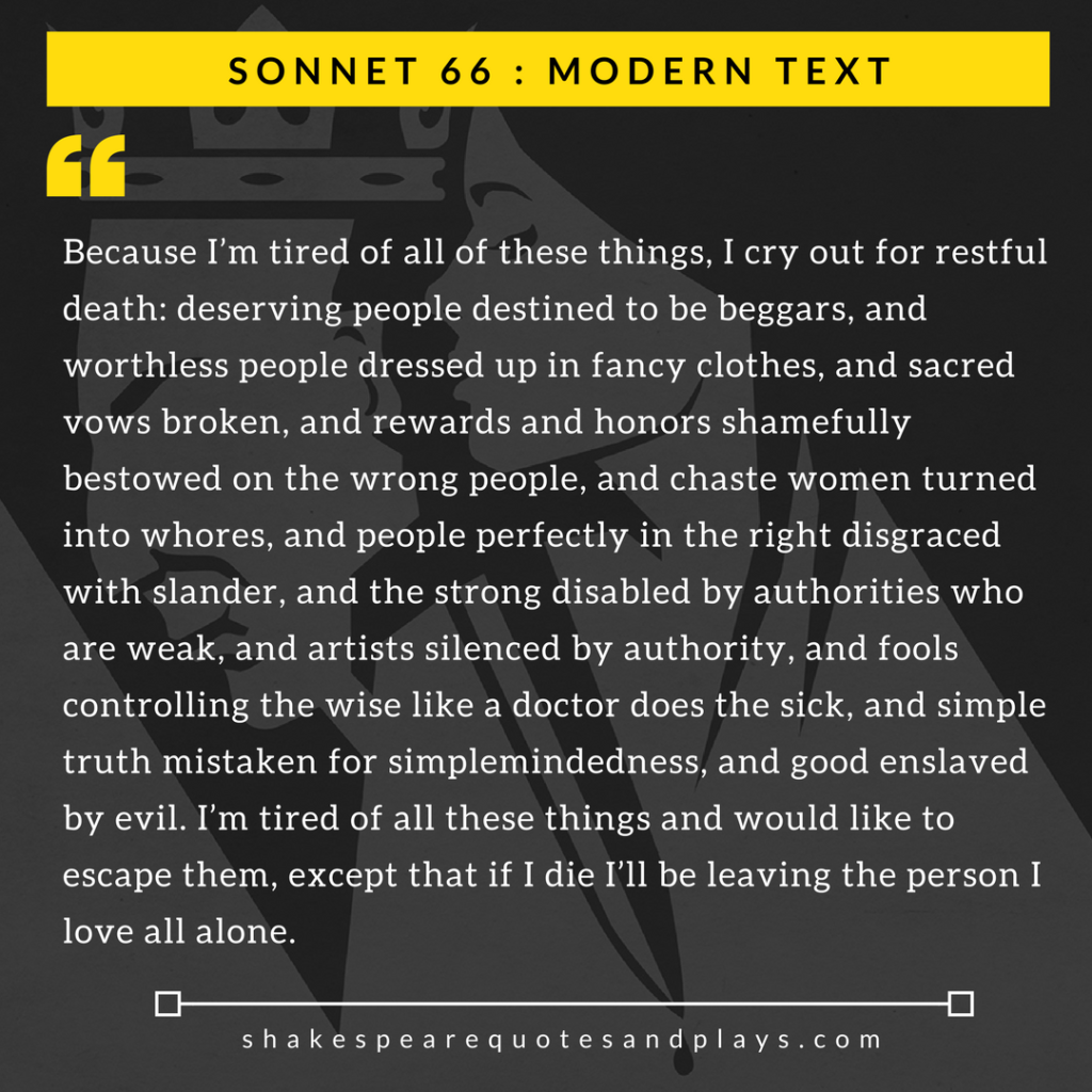 sonnet 66 analysis