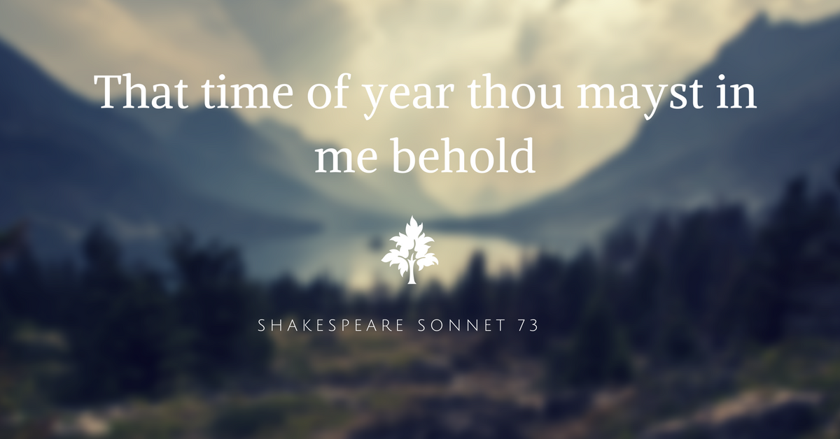 shakespeare sonnet 73 theme